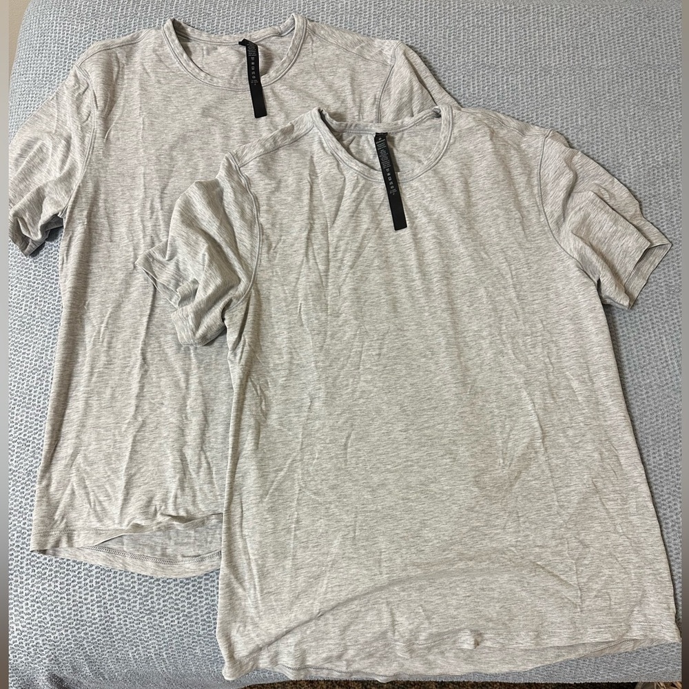 Lululemon Men’s ABC Crewneck T-shirt, x2, size L, New, Gray